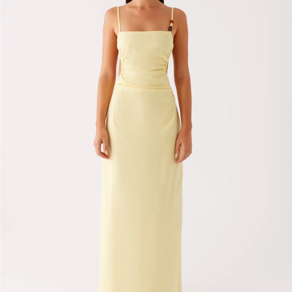 Peppermayo Yellow Maxi Dress Sz U.S. 10 new w/ tags